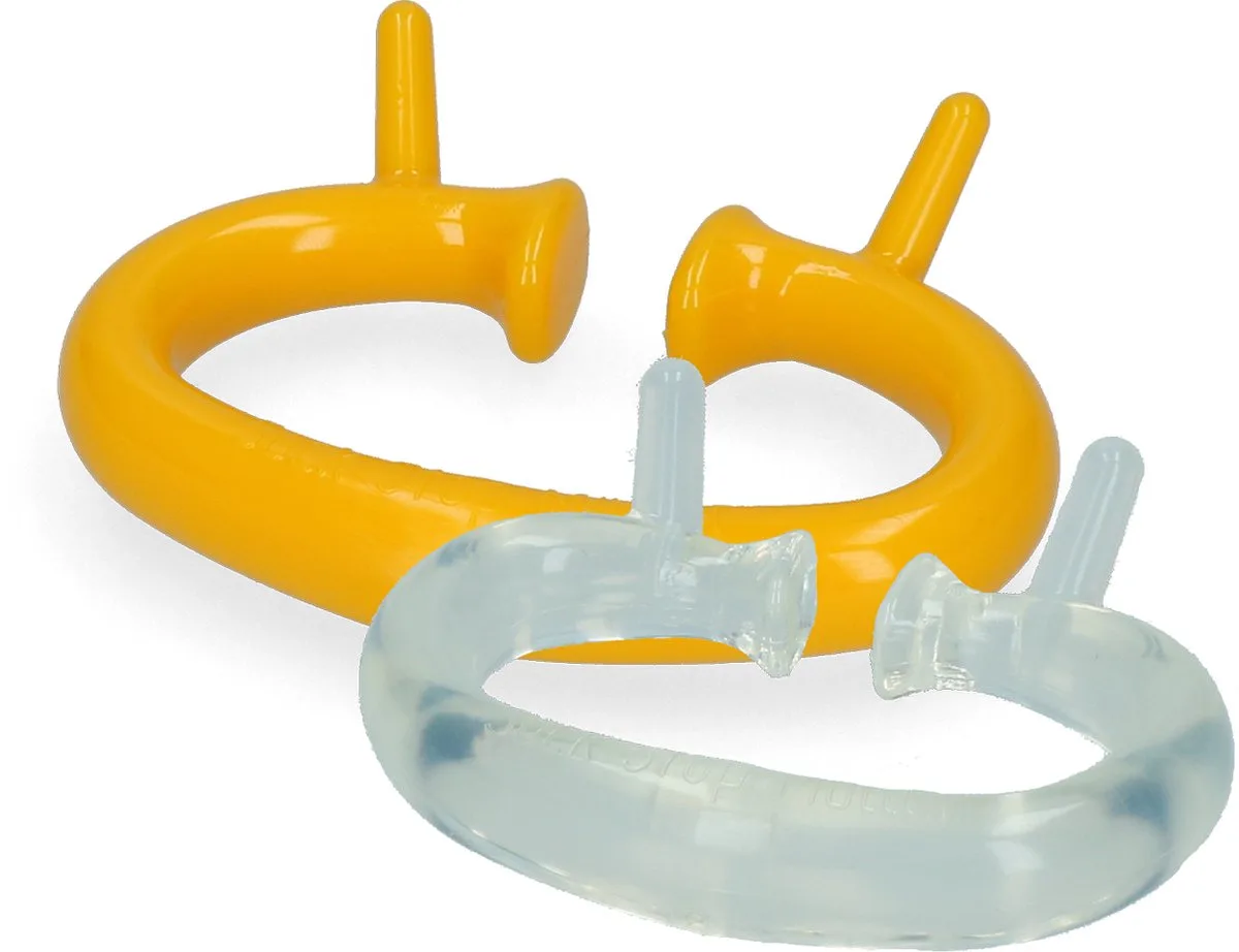 Excellent anti Zuigring Suckstop - Maat M/L - voor volwassen vee en jongvee - 2cm x 8.5cm x 6cm H x L x B de Holland Animal Care en Transparent – photo produit