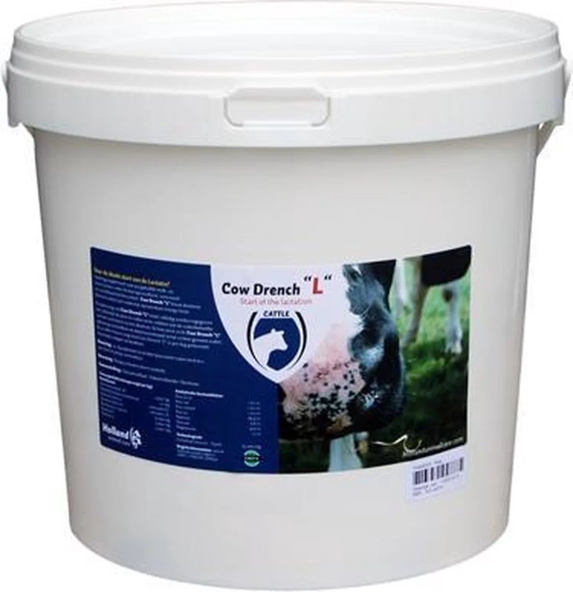 Excellent Cow Drench L - Drenchproduct voor melkvee - aanvullend dierenvoer voor rundvee - 5 kg de Holland Animal Care en Blanc, 5 kg – photo produit
