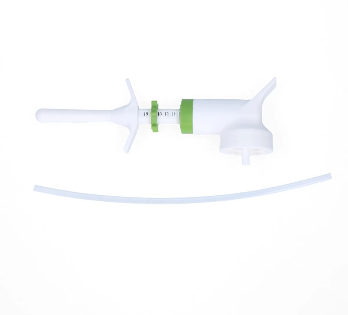 Excellent Drench-Dose automatic 1-5 ml - Dosator voor de hydratatie van kalf/big/lam/pasgeboren dieren/huisdieren - Dosator + Slangetje de Holland Animal Care en Blanc – photo produit