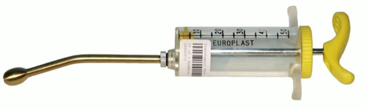 Excellent Drenchspuit - Nylon spuit - Injectie - 50 ml - inclusief mondstuk - Luer Lock mondstuk de Holland Animal Care en Transparent – photo produit