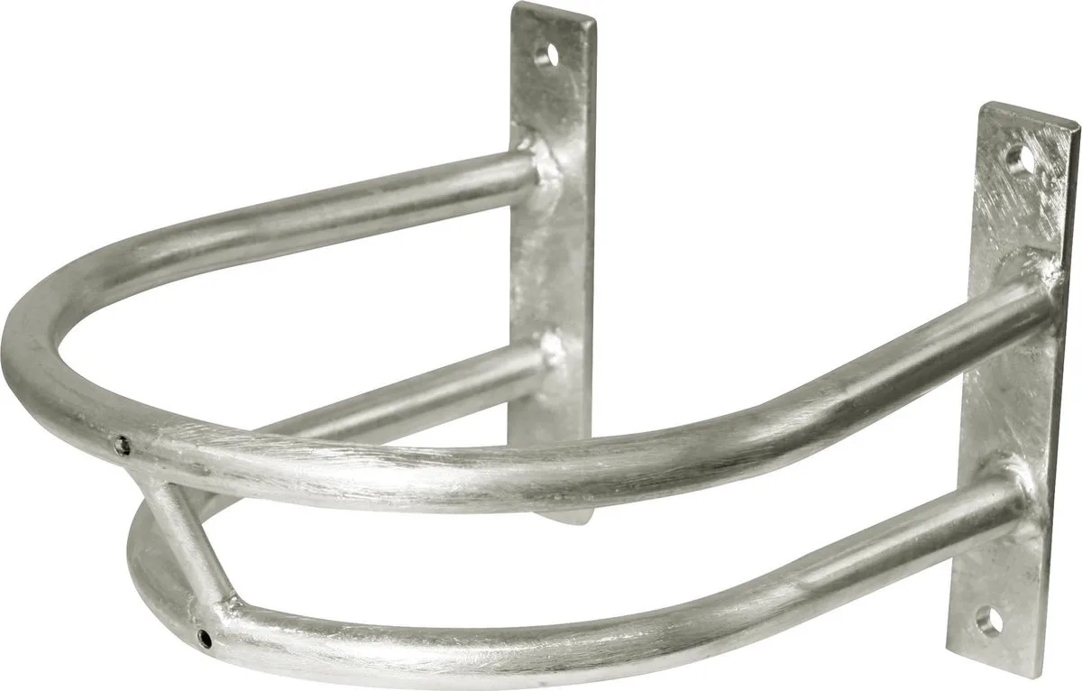 Excellent Drinkbak beschermbeugel - Robuuste beschermbeugel voor drinkbakken - Ovale beschermbeugel - Metaal - 25CM de Holland Animal Care en Argent – photo produit