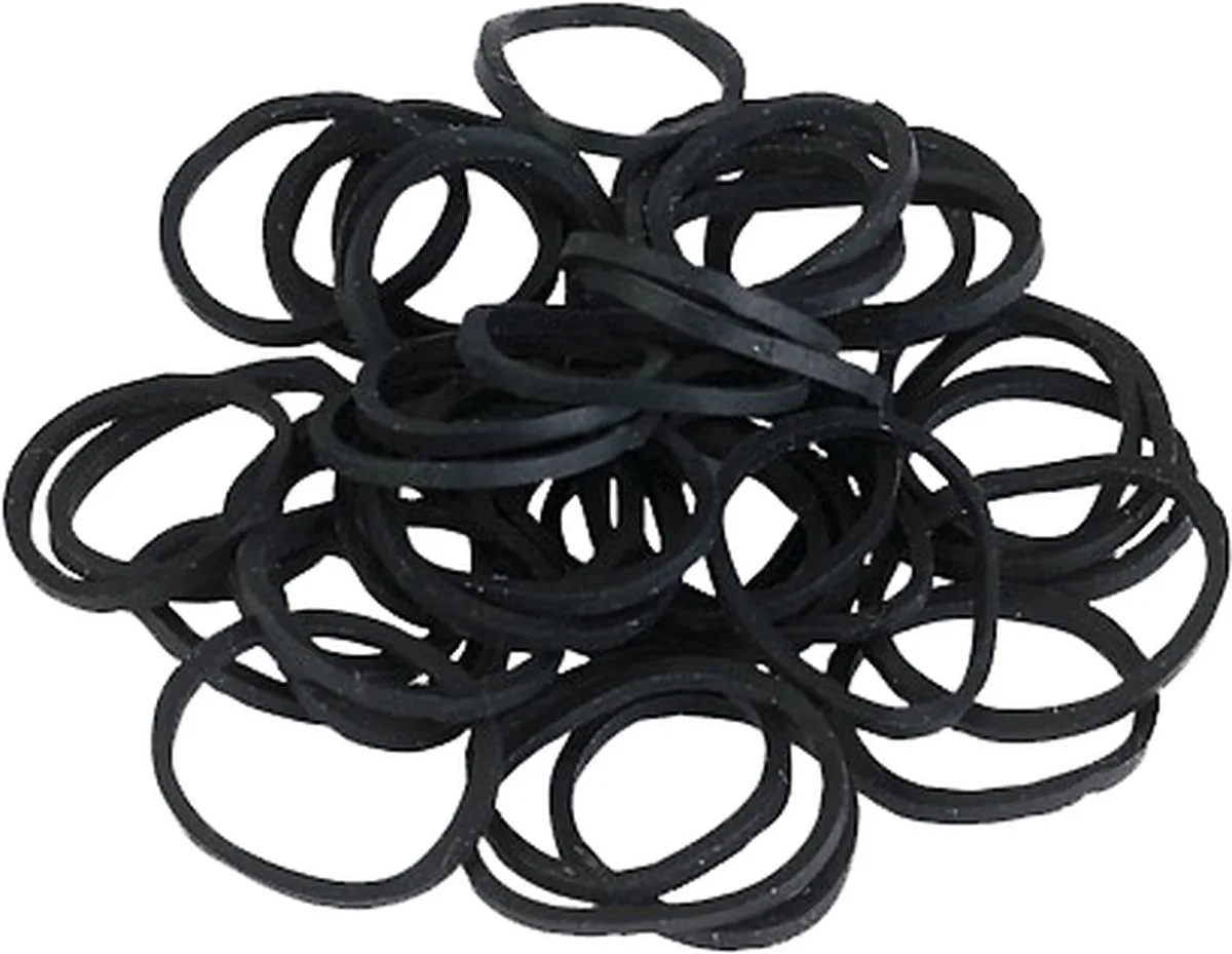 Excellent Elastiekjes – Haarstyling voor jouw paard – Geschikt voor paarden – Rubber – 500 Stuks de Holland Animal Care en Noir – photo produit