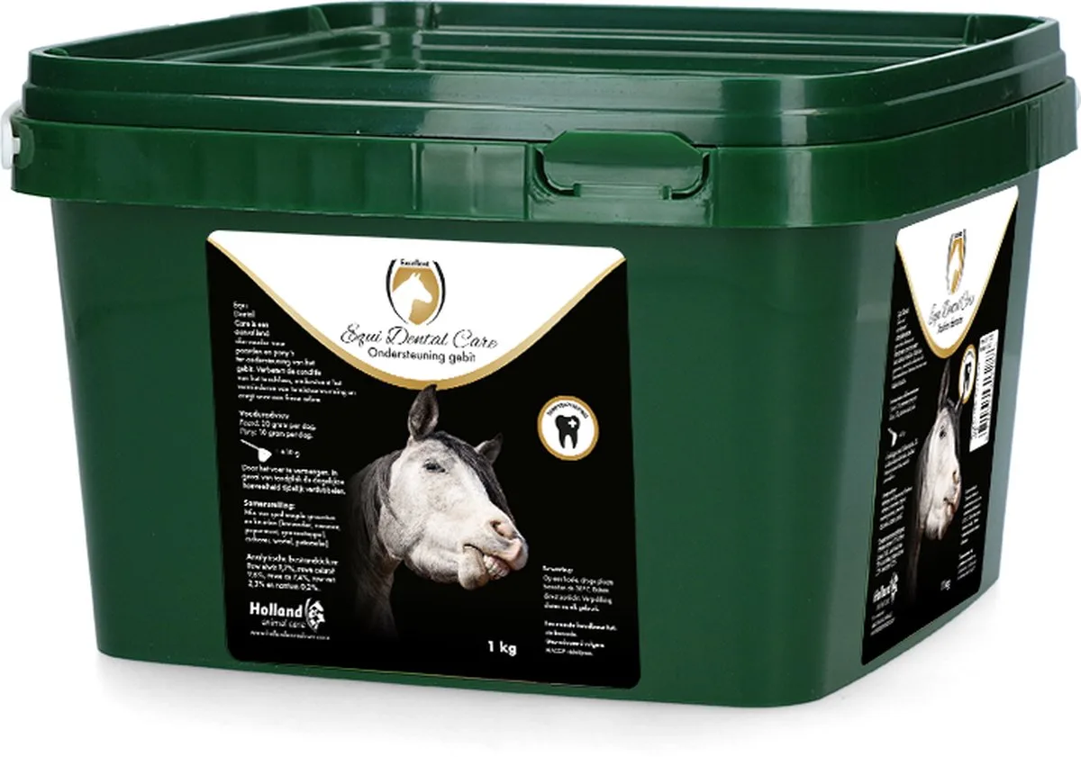 Excellent equi Dental Care - 1 kg - Ondersteund in het behoud van een gezond gebit - Geschikt voor paarden de Holland Animal Care – photo produit