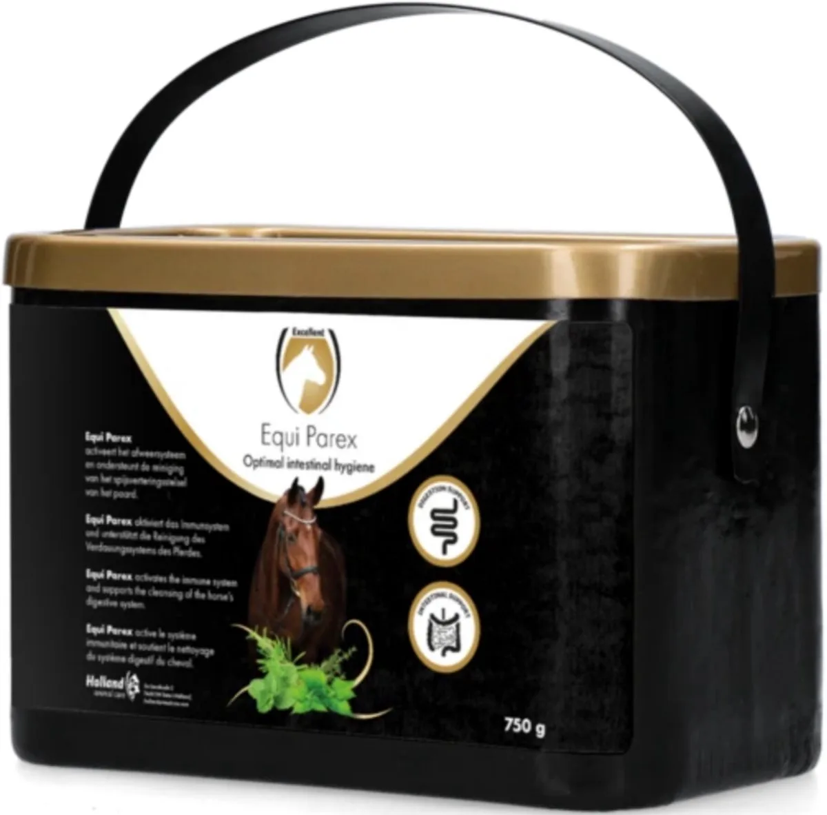 Excellent Equi Parex Pellets - 750gr - Draagt bij aan een gezonde maag- en darmflora - Geschikt voor paarden de Holland Animal Care – photo produit
