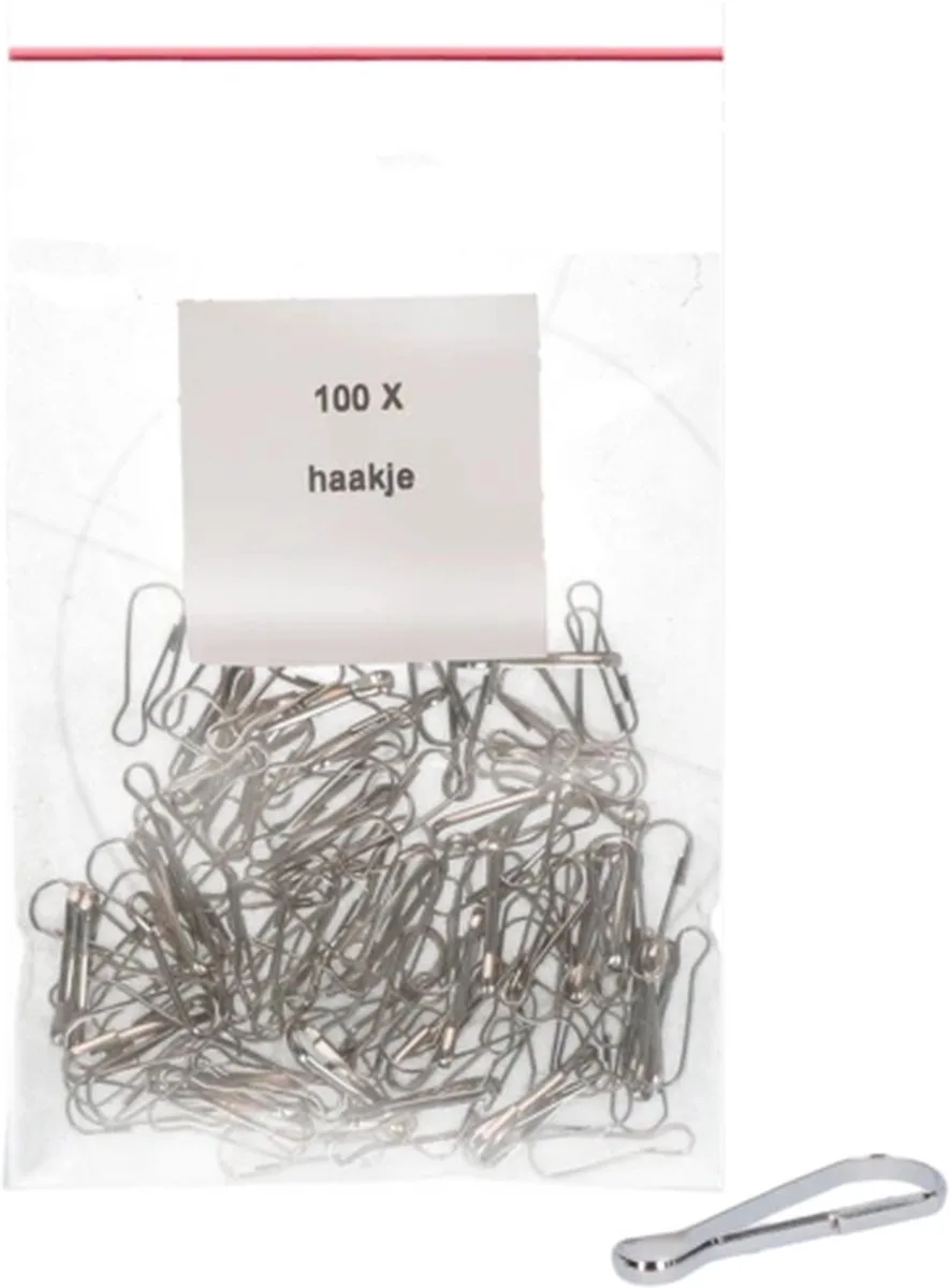 Excellent Haakjes voor bevestigingsdraad - RVS - 100 Stuks de Holland Animal Care en Argent – photo produit