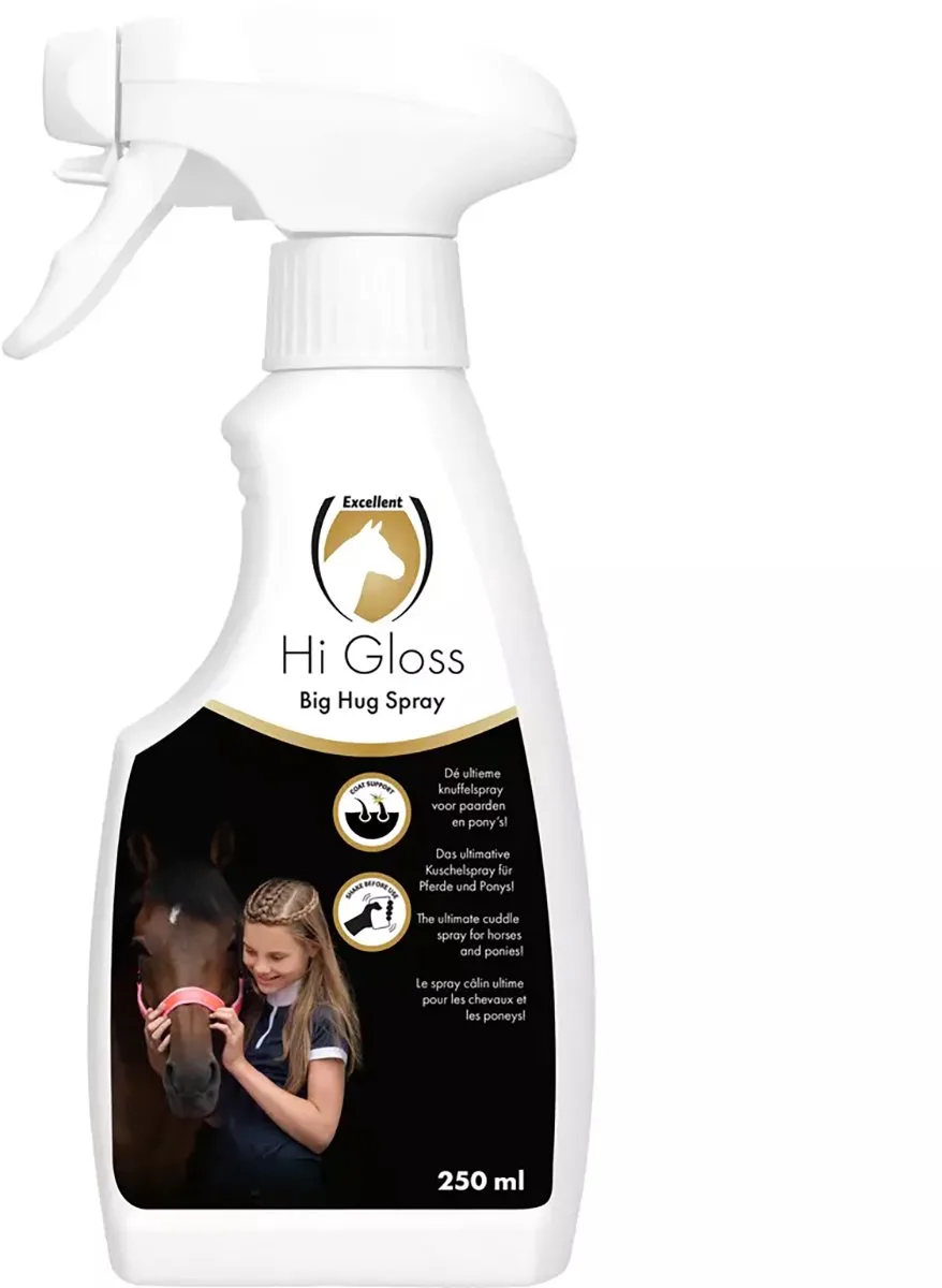 Excellent Hi Gloss Big Hug spray - Knuffelspray - Paard - Rustgevend - Lavendel från Holland Animal Care – produktbild
