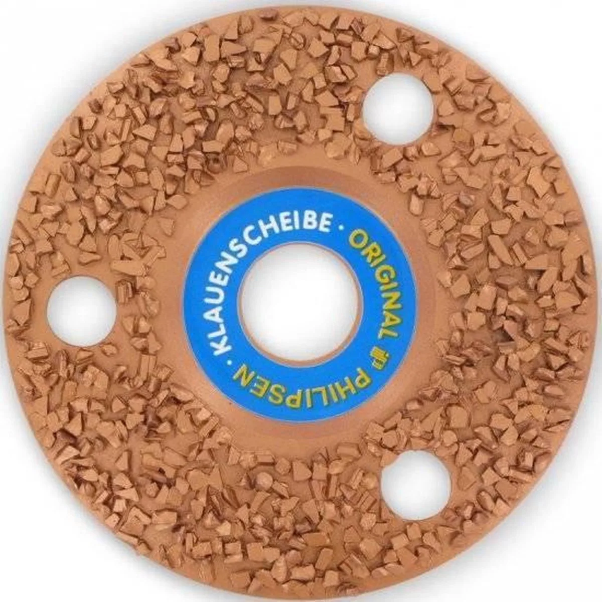Excellent Hoefschijf - 13 cm breed - Klauwslijpschijf - Philipsen Dicht Bestukt - 115 mm van Holland Animal Care in Brons – productfoto