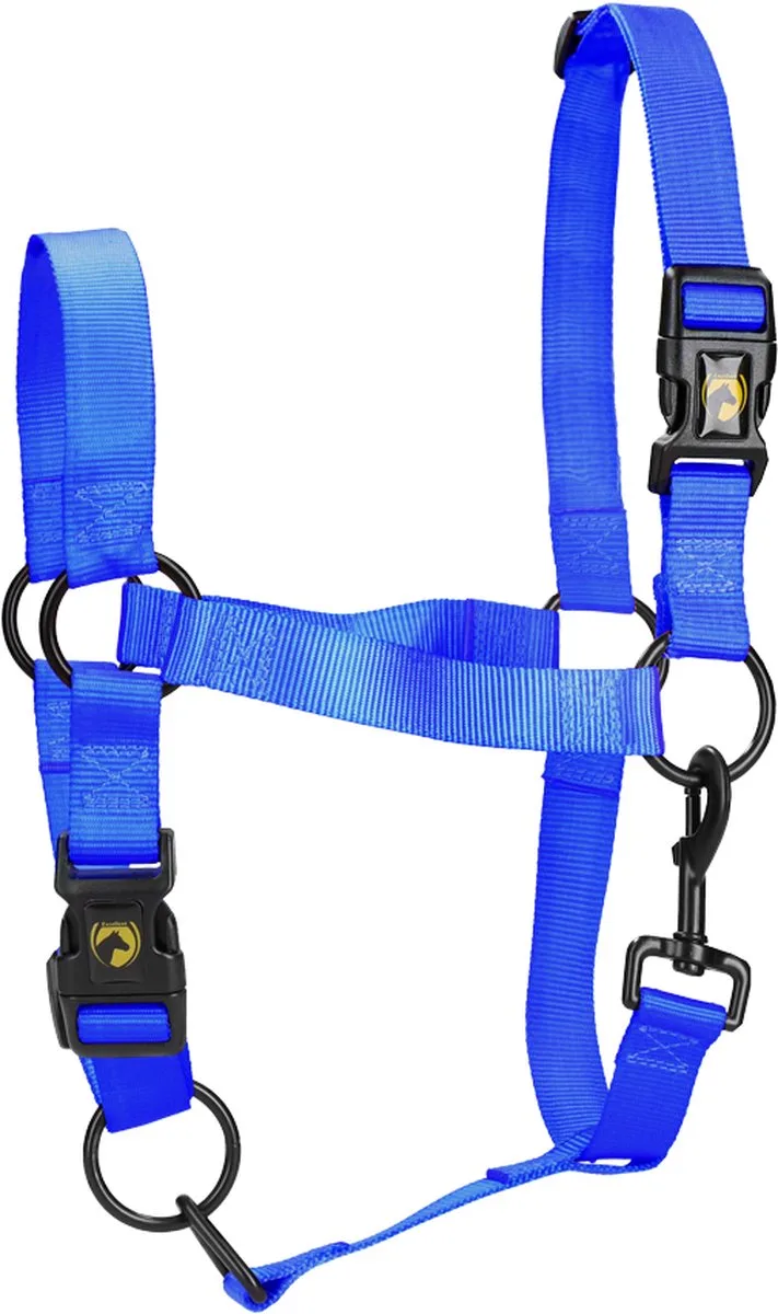 Excellent Horse - M (Pony) - Essential Halster - Halster voor paard - Geschikt voor paarden von Holland Animal Care in Blau – Produktfoto