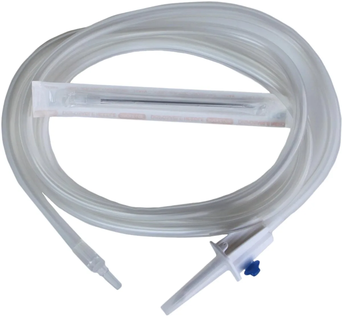 Excellent Infuusset met doorsteeknaald + naald – Infuusonderdelen voor rundvee – Complete set - 16.5 cm de Holland Animal Care en Transparent – photo produit