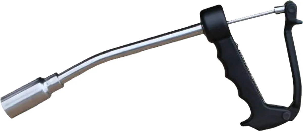 Excellent Inserter- Bolus schieter - Bolus inserter - Inserter RVS 17 mm Uno Lamb/D-Bolus/Leva Bolus - 35.5 CM de Holland Animal Care en Argent – photo produit