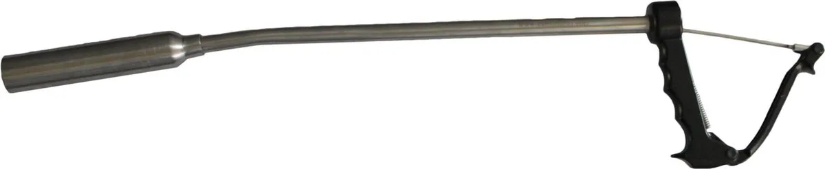 Excellent Inserter RVS - 27 mm - LWB - Maagmagneet - Bolusschieter - DWB Bolussen - kunststofschieter - 72,5 CM de Holland Animal Care en Gris – photo produit