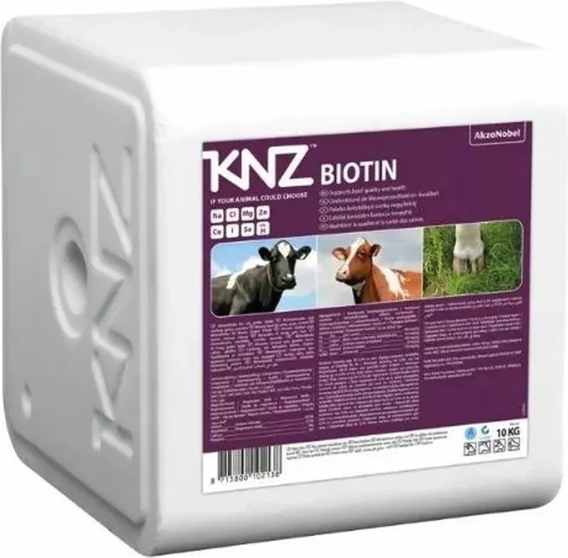 Excellent Liksteen Biotin - 10 kg - Zoutliksteen met biotine en extra selenium - Geschikt voor rundvee de Holland Animal Care en Gris – photo produit