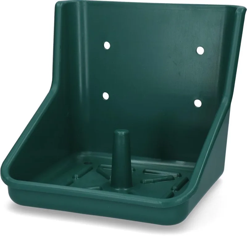 Excellent Liksteenhouder - Geschikt voor ronde of vierkante 10 kg Liksteen - Eenvoudig te monteren - Kunststof by Holland Animal Care in Green – product photo