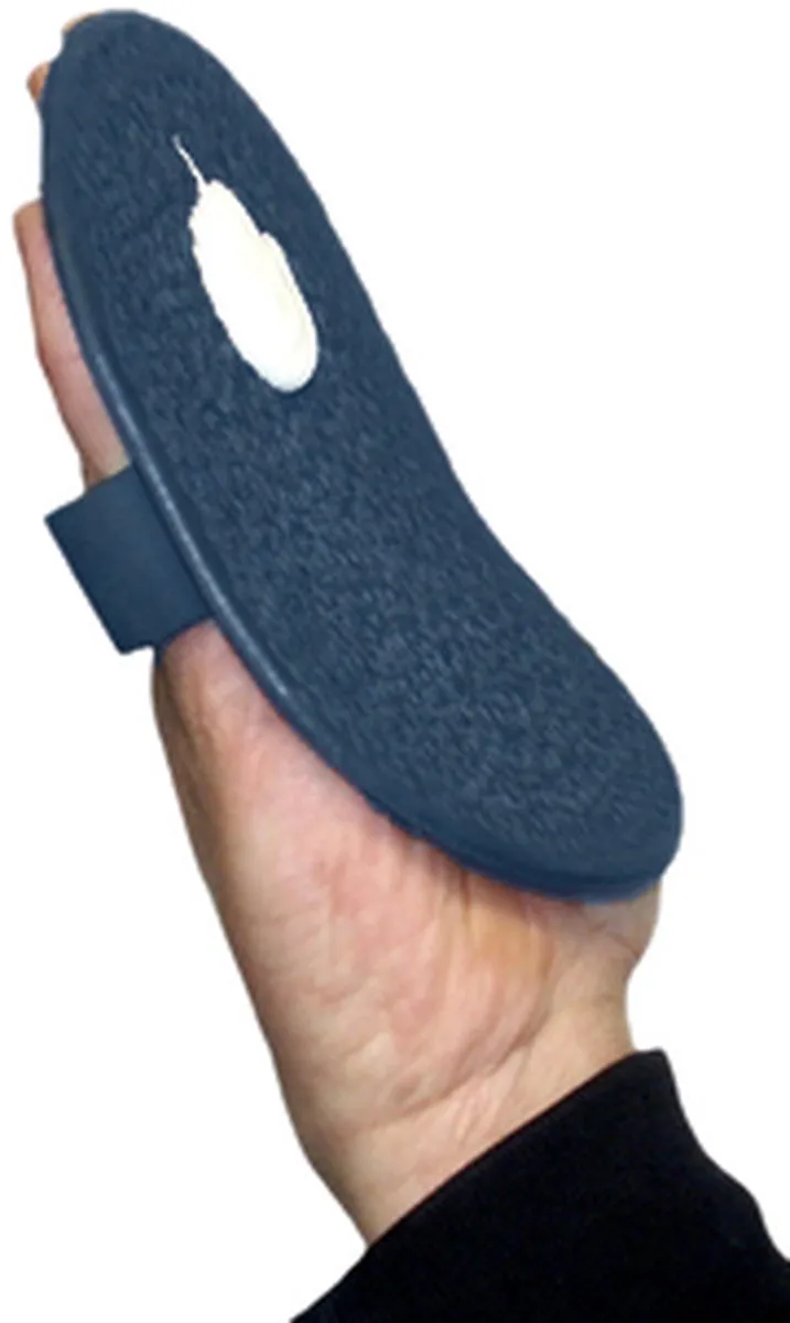 Excellent Massage & Egg remover - Verwijdert oude haren, eitjes en vuil uit de vacht - Te gebruiken voor het inmasseren van huidmiddelen - Geschikt voor paarden by Holland Animal Care in Blue – product photo