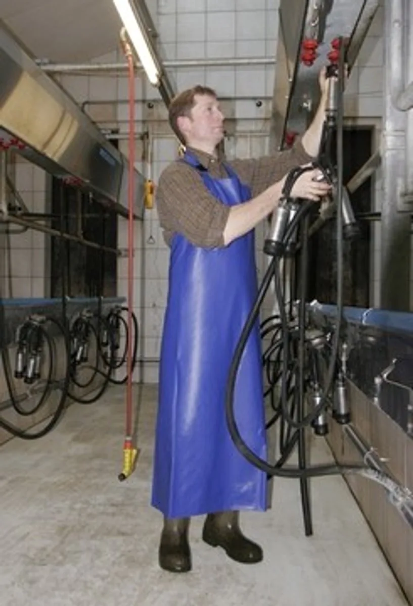 Excellent Melk en Waterschort - Multifunctioneel schort - beschermende kleding - 80 x 120 cm de Holland Animal Care en Bleu – photo produit