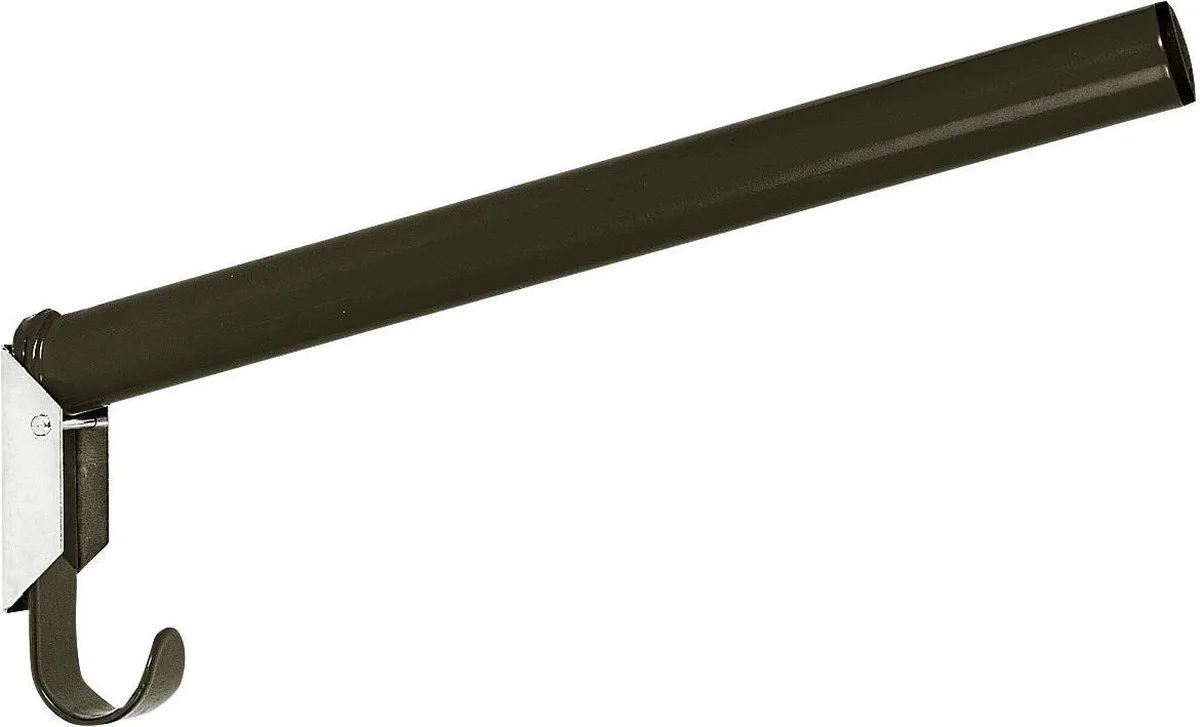Excellent opvouwbare zadelhouder - Zadelsteun voor paarden en pony's - zadelblok stalinrichting met haak - 44 cm lang van Holland Animal Care in Zwart – productfoto