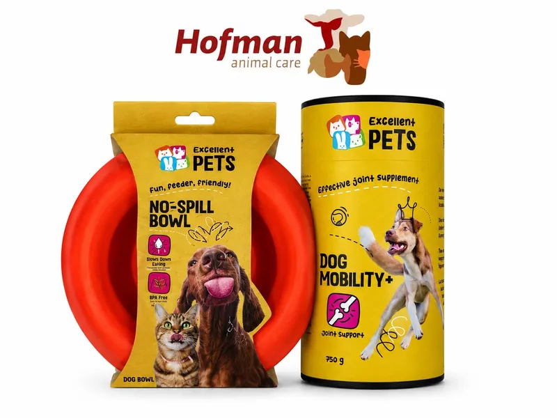 Excellent Pets Dog Mobility Plus 750 gram met extra Pets no spill bowl orange von Holland Animal Care – Produktfoto
