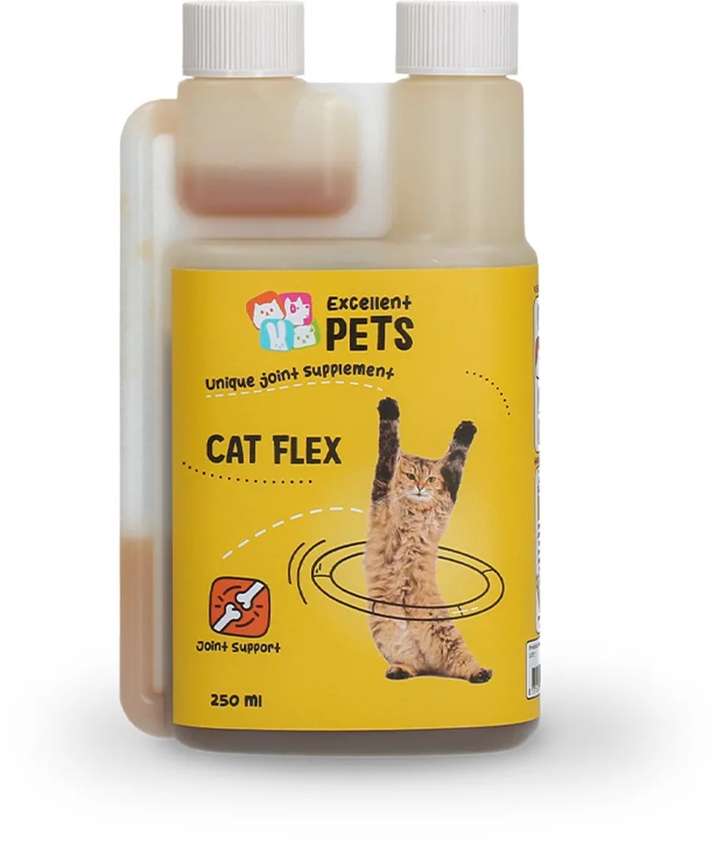 Excellent Pets Gewrichten Kat 250 ml - MSM en Collageen - Aanvullend kattenvoer – Voor Katten op leeftijd - Cat Flex by Holland Animal Care – product photo