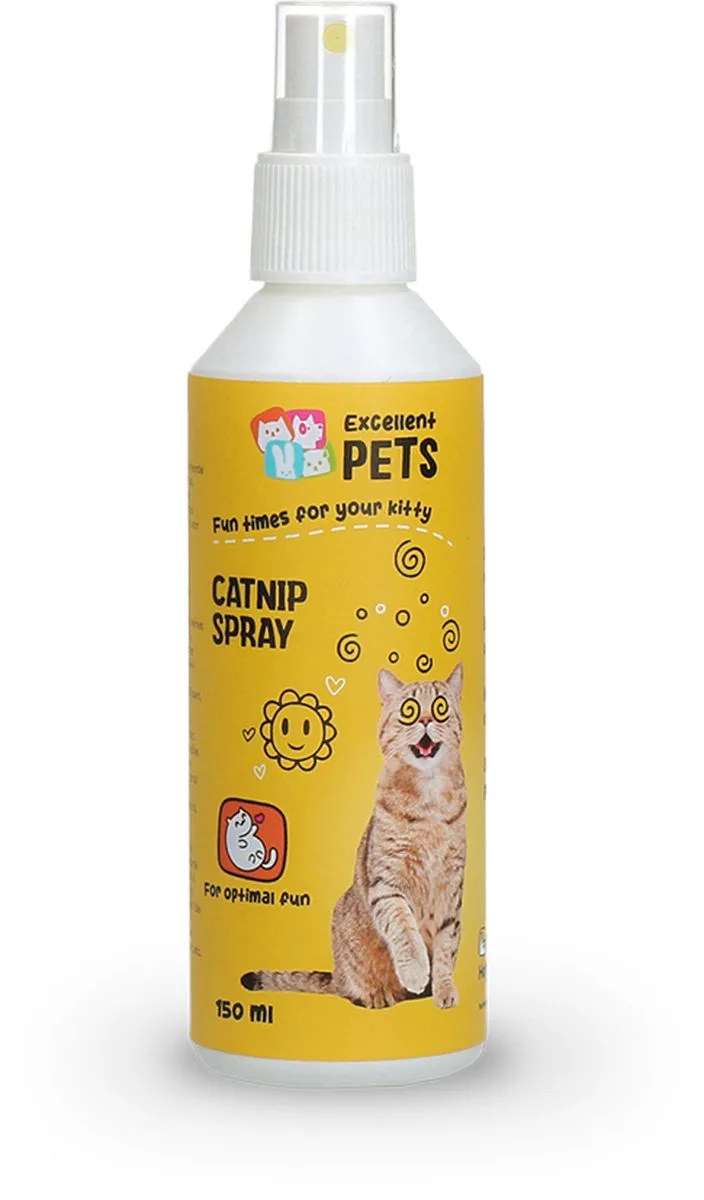 Excellent Pets Kattenkruid Spray 150 ml - Ideaal voor Kattenspeeltjes - Voor plezier en ontspanning - Catnip Spray de Holland Animal Care – photo produit