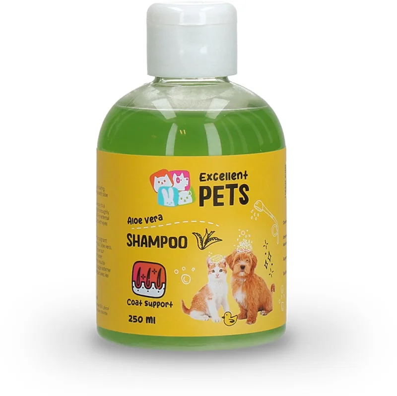 Excellent Pets Shampoo - Sterk reinigende en verzorgende concentraat shampoo - Geschikt voor honden - Aloë Vera - 250 ml von Holland Animal Care – Produktfoto