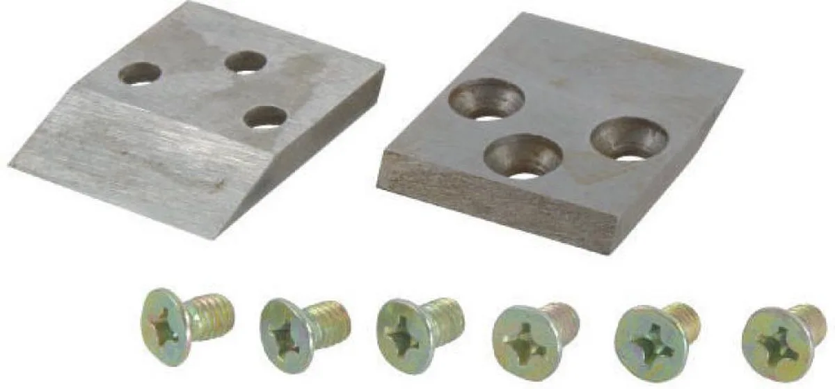 Excellent Reservemessen - 5 x 6 x 2 CM - 2 Stuks - Voor de Hoeftang - Mesjes de Holland Animal Care en Argent – photo produit