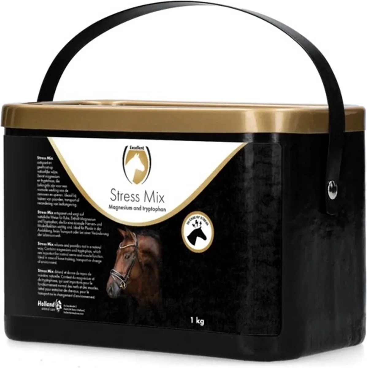 Excellent Stress Mix 1 kg - Anti Stress Paarden - Aanvullend diervoeder voor paarden in geval van spanning en stresssituaties de Holland Animal Care – photo produit