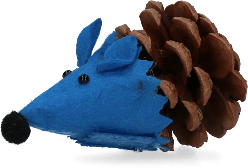 Forest Friends Mouse Blue – Kattenspeeltje met Madnip - Kattenspeelgoed – Kattenkruid Kattenspeeltjes - 8 cm von Holland Animal Care in Blau – Produktfoto