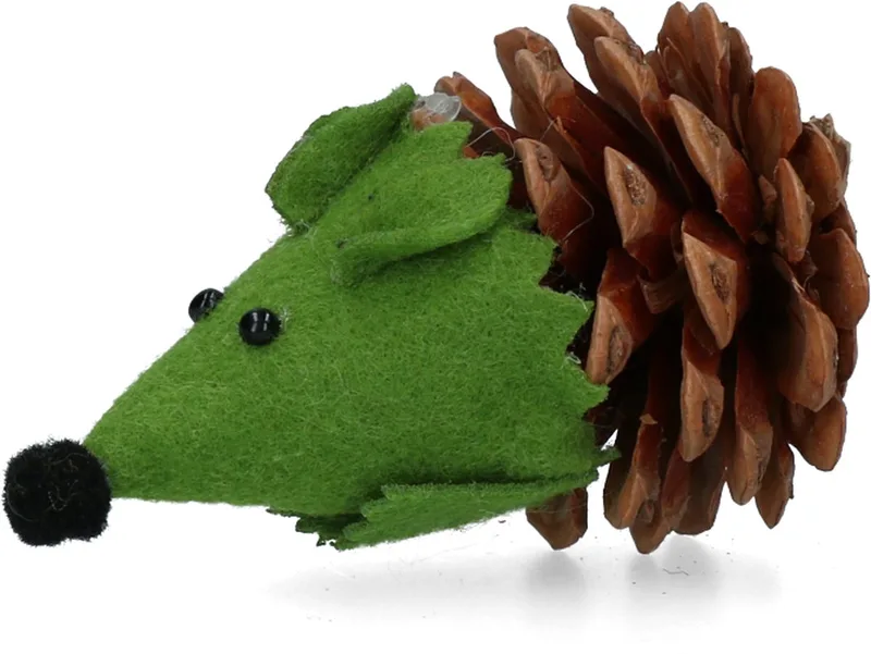 Forest Friends Mouse Green– Kattenspeeltje met Madnip - Kattenspeelgoed – Kattenkruid Kattenspeeltjes - 8 cm by Holland Animal Care in Green – product photo