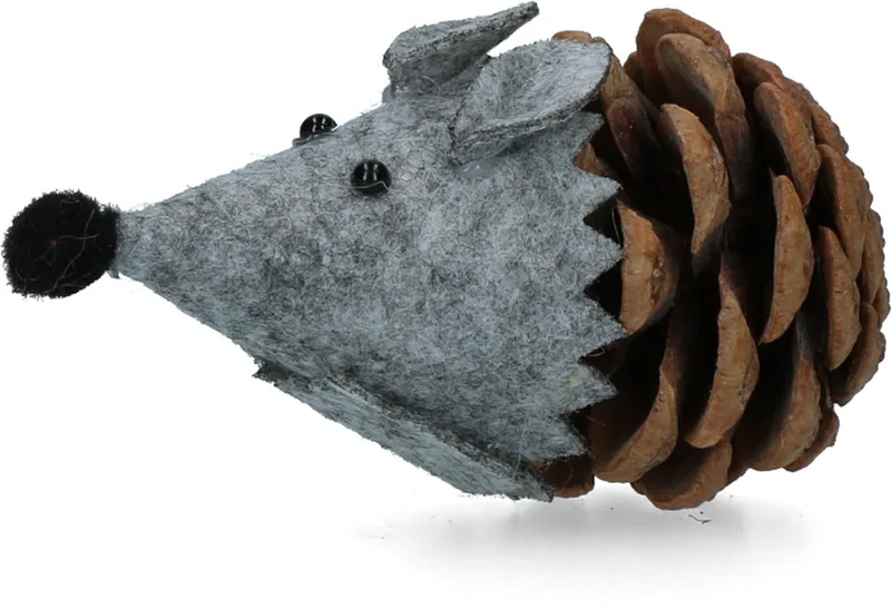Forest Friends Mouse Grey – Kattenspeeltje met Madnip - Kattenspeelgoed – Kattenkruid Kattenspeeltjes - 8 cm von Holland Animal Care in Grau – Produktfoto