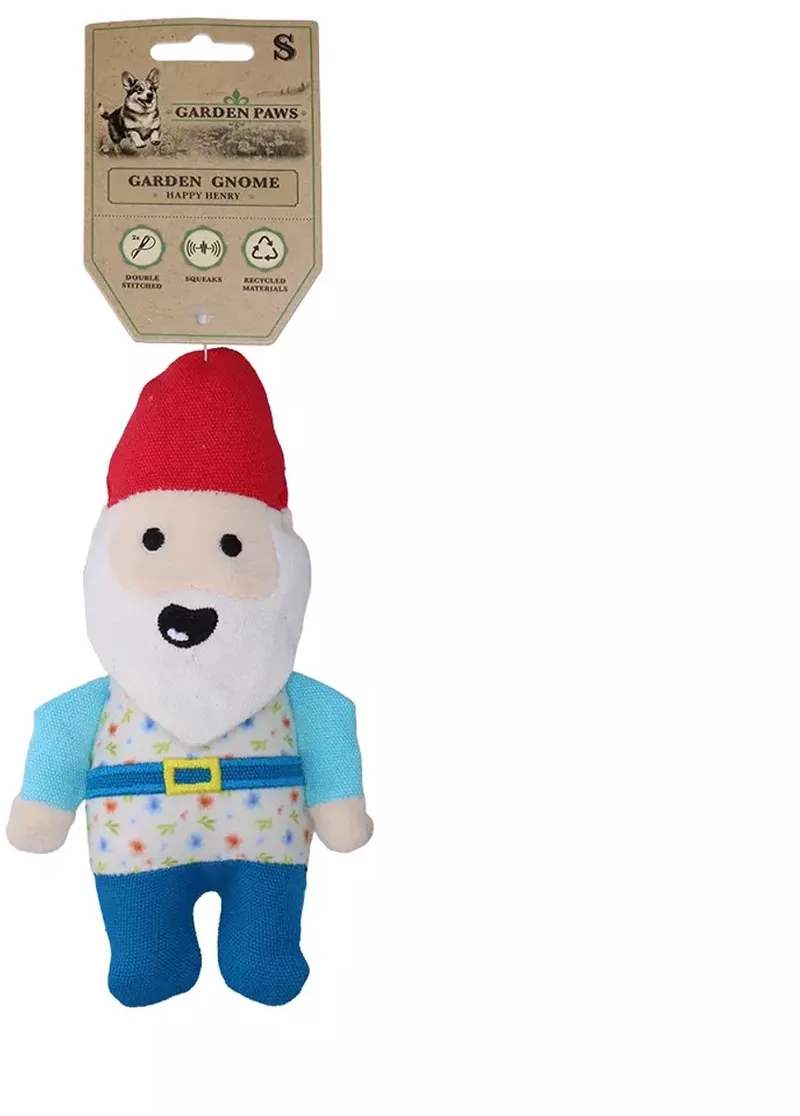 Garden Paws Hondenknuffel S - Hondenspeelgoed met Pieper - Sterk Hondenspeeltje - Happy Henry von Holland Animal Care in Weiß – Produktfoto