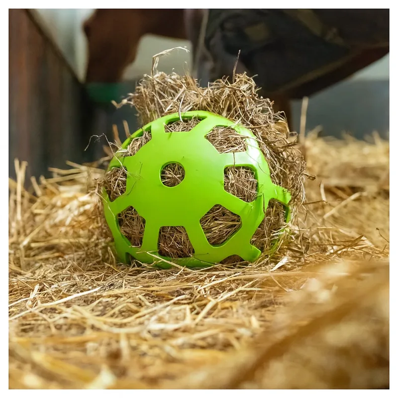 Hay Slowfeeder Fun&Flex Ø 22 cm – Hooinet paarden - Slowfeeder paarden – Geschikt voor grazende dieren – Tegen stalververling – Tot 1 kg hooi von Holland Animal Care in Grün – Produktfoto