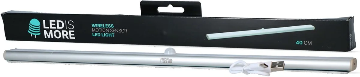 LED is more - Led lamp met bewegingssensor – Draadloos – Magnetisch – 40cm de Holland Animal Care en Argent – photo produit