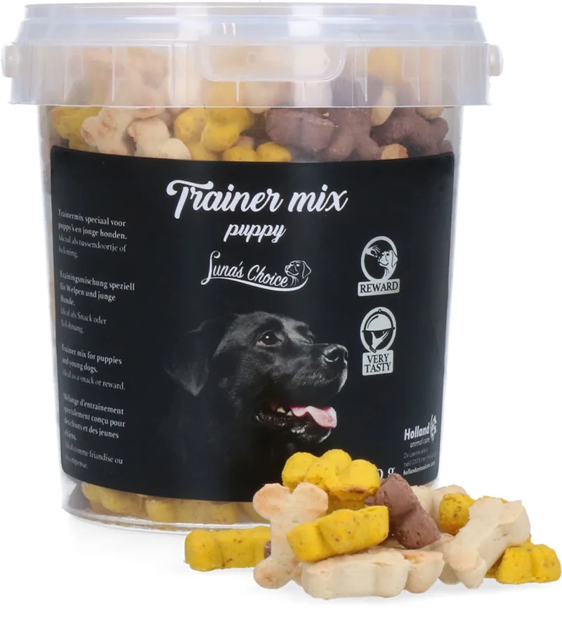 Luna’s Choice Trainermix voor Puppies – 307 Stuks - 400 Gram – Vlees - Hondensnack voor bij de training - Hondensnoepjes - Krokant – Geen toegevoegde suikers von Holland Animal Care – Produktfoto