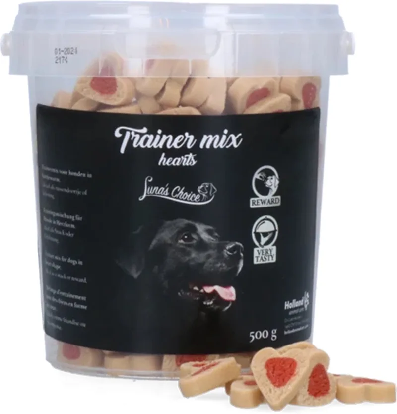 Luna’s Choice Trainermix Zalm – 385 Stuks - 500 Gram - Hondensnack voor bij de training - Hondensnoepjes – Zacht – Geen toegevoegde suikers de Holland Animal Care – photo produit