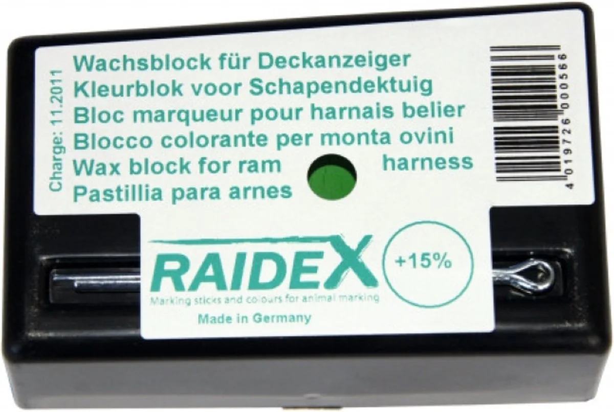 Raidex Dekblok - Voor schapen en rammen - Dekblok de Holland Animal Care en Vert – photo produit