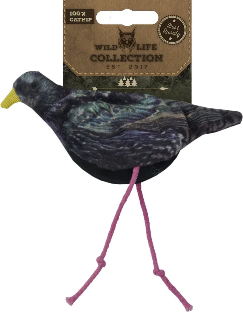Wild Life Collection Cat - Speelgoed voor Katten - Kattenspeelgoed met Kattenkruid - Kattenspeeltjes – Knuffel met Catnip von Holland Animal Care in Spreeuw – Produktfoto