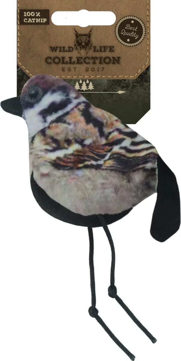 Wild Life Collection Cat - Speelgoed voor Katten - Kattenspeelgoed met Kattenkruid - Kattenspeeltjes – Knuffel met Catnip by Holland Animal Care in Mus – product photo