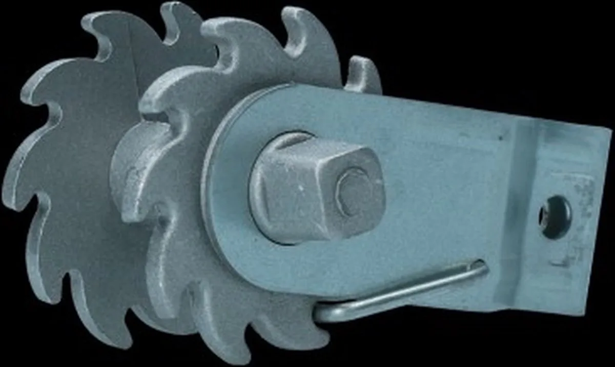 ZoneGuard Draadspanner met tandrad - Eenvoudige bediening - Aluminium/Zink de Holland Animal Care en Argent – photo produit