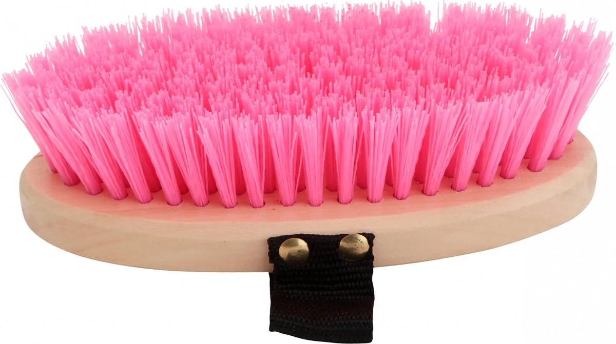 Borstel Hout Hard Kort - One size van Horka in Roze – productfoto