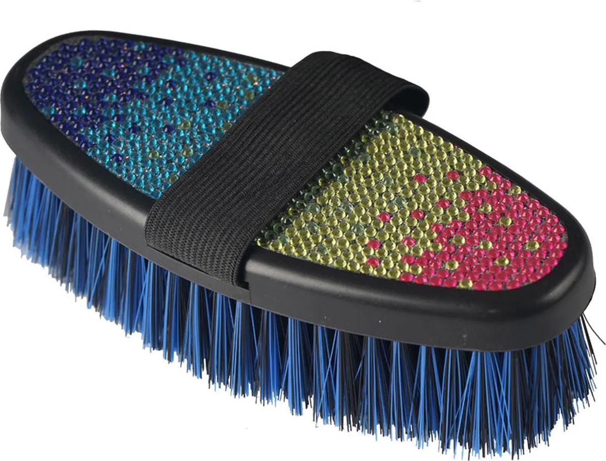 Borstel Zacht Rainbow Zwart/Rainbow - One size de Horka en Noir – photo produit