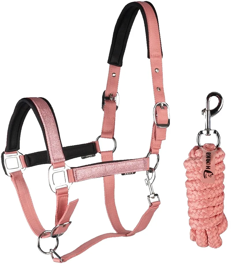 Brilliance Halster En Halstertouw Roze Extra Full by Horka in Rose Quartz – product photo