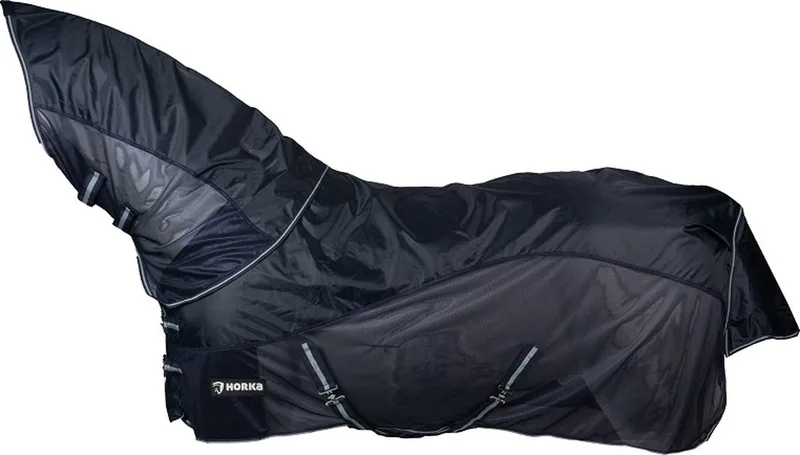 Combi Regendeken & Vliegendeken - Met Afneembare Hals - Navy - 185 by Horka in Blue – product photo
