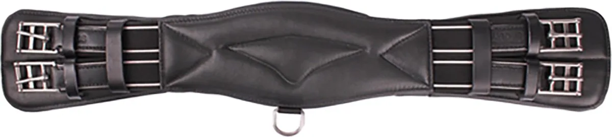 Dressuursingel Leer Zwart-zilver - 40 by Horka in Black – product photo