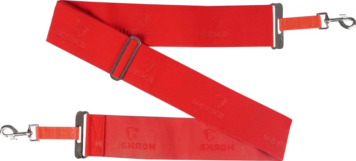 Elastische Longeerband - One Size van Horka in Rood – productfoto