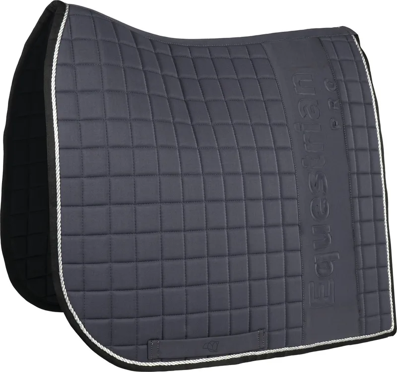 Equestrian Pro Embossed - Zadeldek DR - Antraciet - Maat Pony de Horka en Anthracite – photo produit