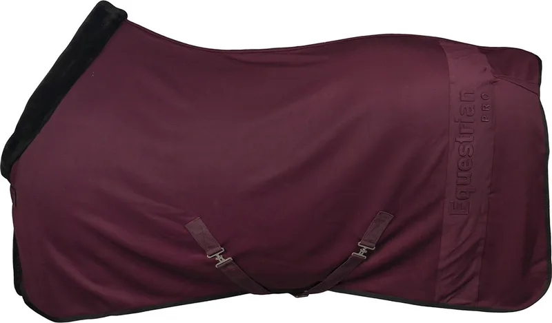 Fleecedeken Equestrian Pro Embossed - 195 by Horka in Donkerrood – product photo