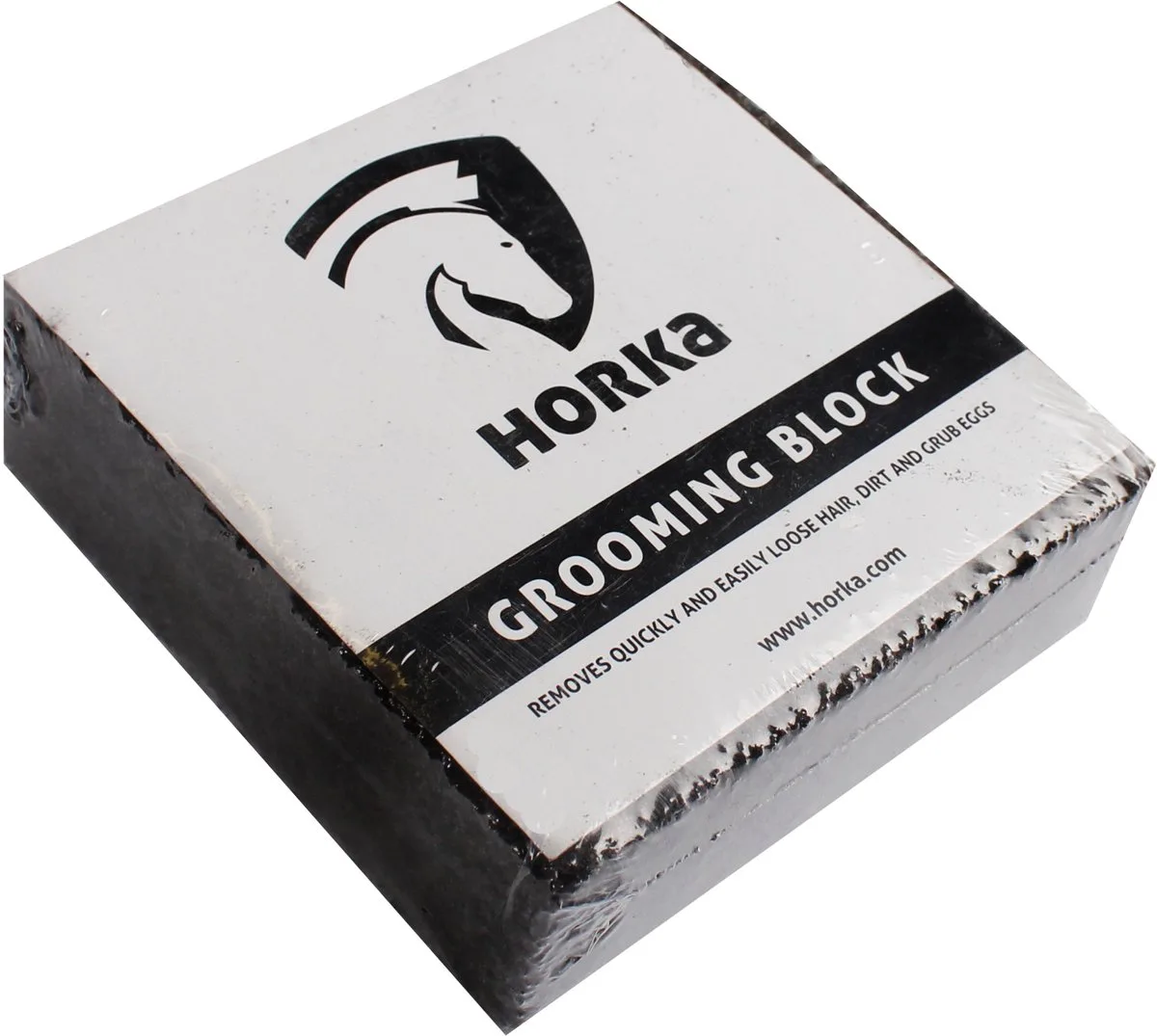 Grooming Block - Poetsblok - 10 x 10 x 3 cm by Horka in Black – product photo