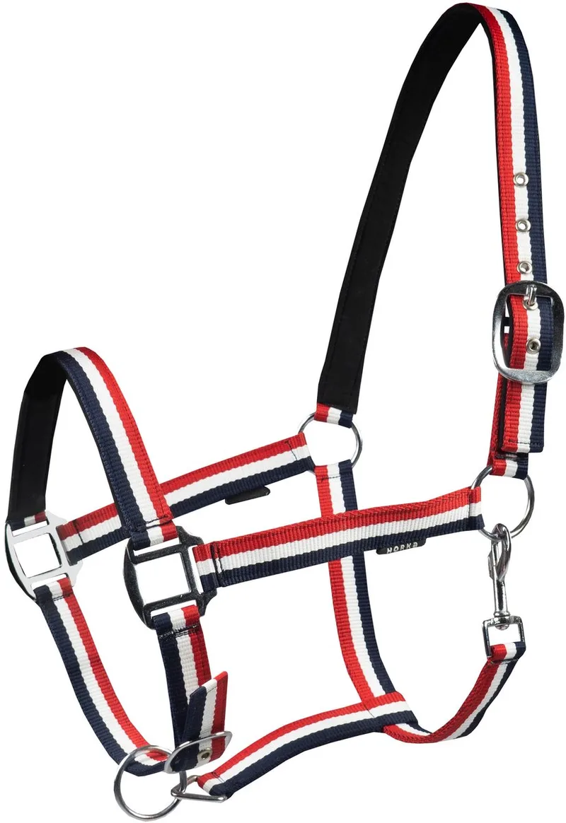 Halster Nubuck | Cob fra Horka i Rød, Hvid, Blå – produktbillede
