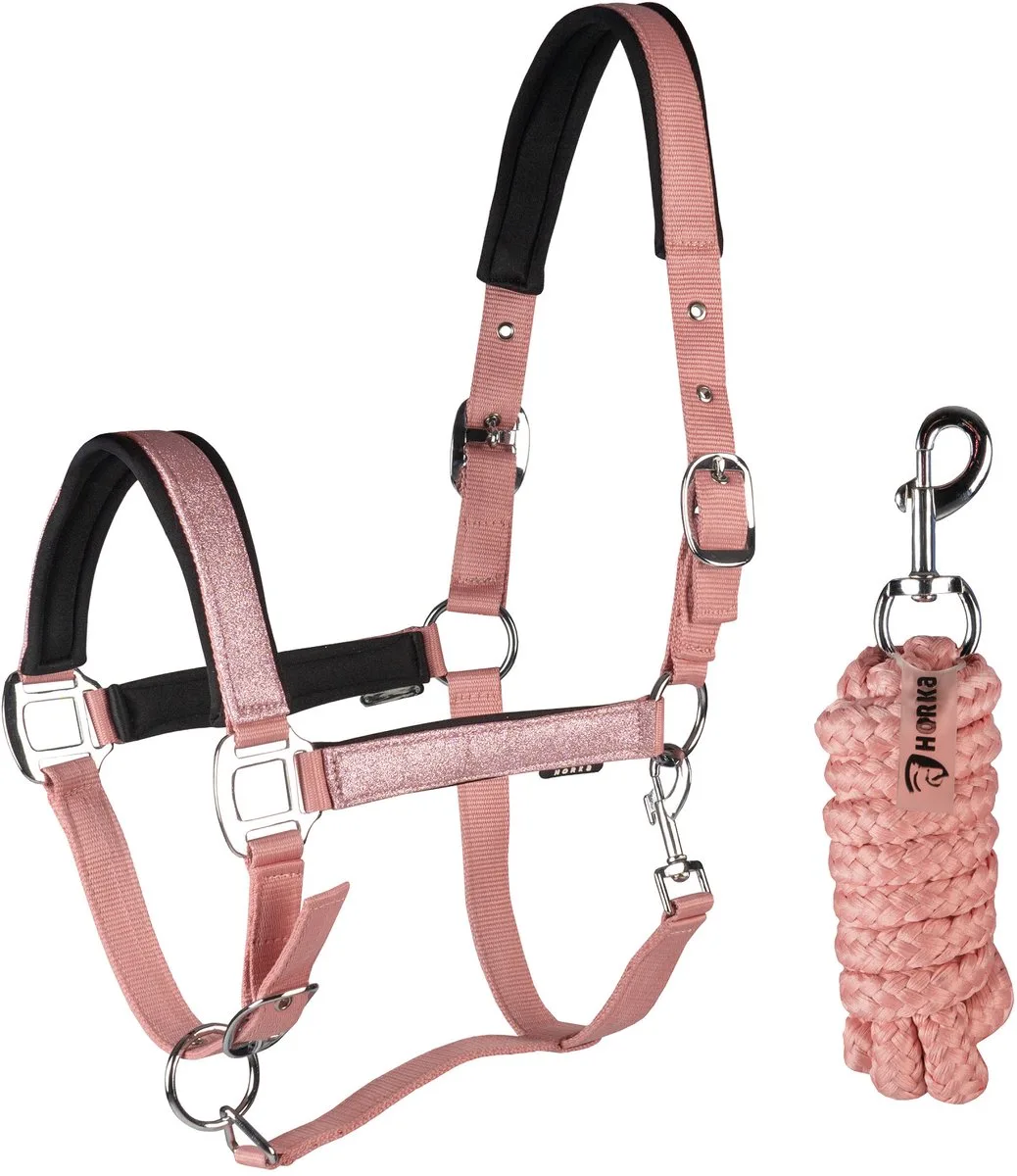Halsterset Brilliance - Shet van Horka in Roze – productfoto