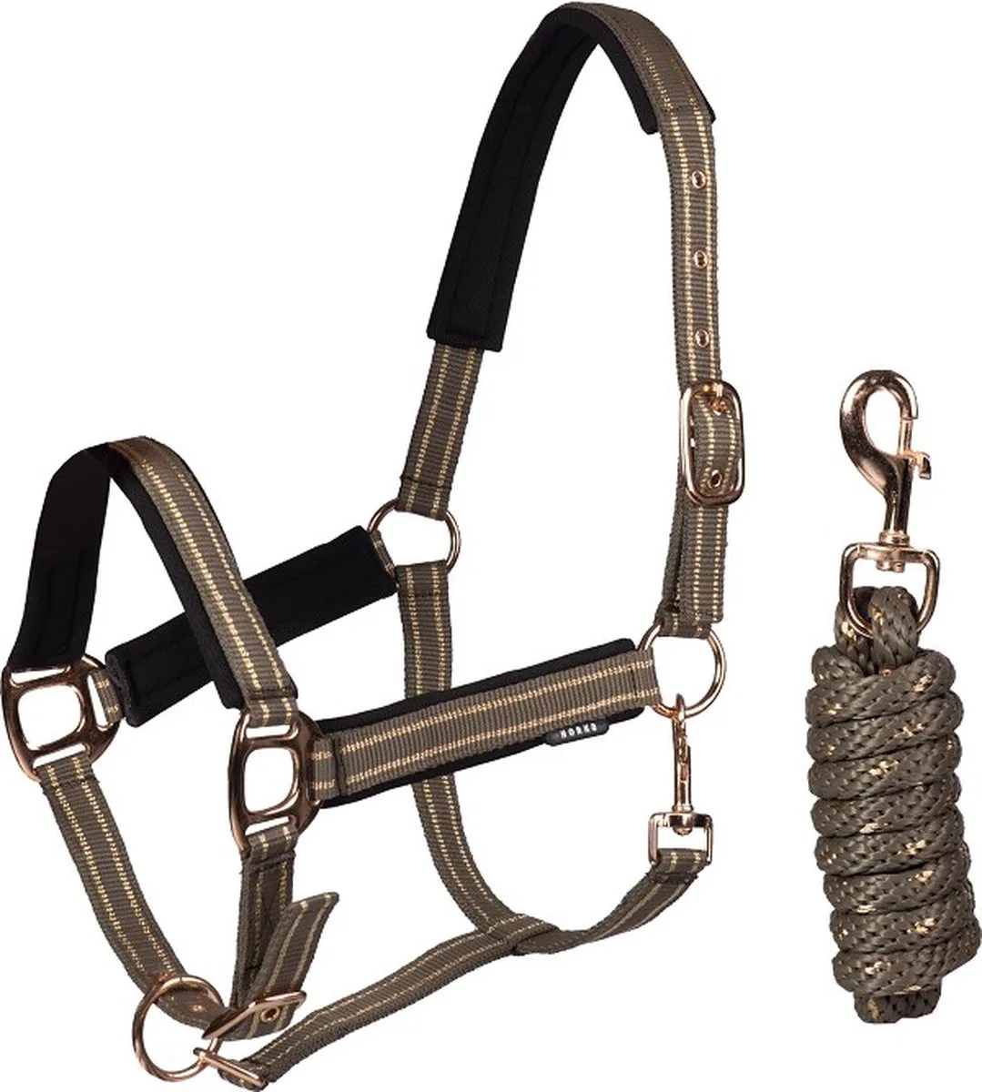 Halsterset Deluxe - Pony de Horka en Coffee – photo produit